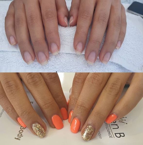 gel nails after care Natural Nails before and after Queen B