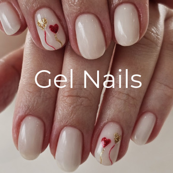 Gel nails at Queen B