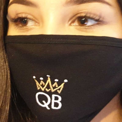 queen b fabric face mask
